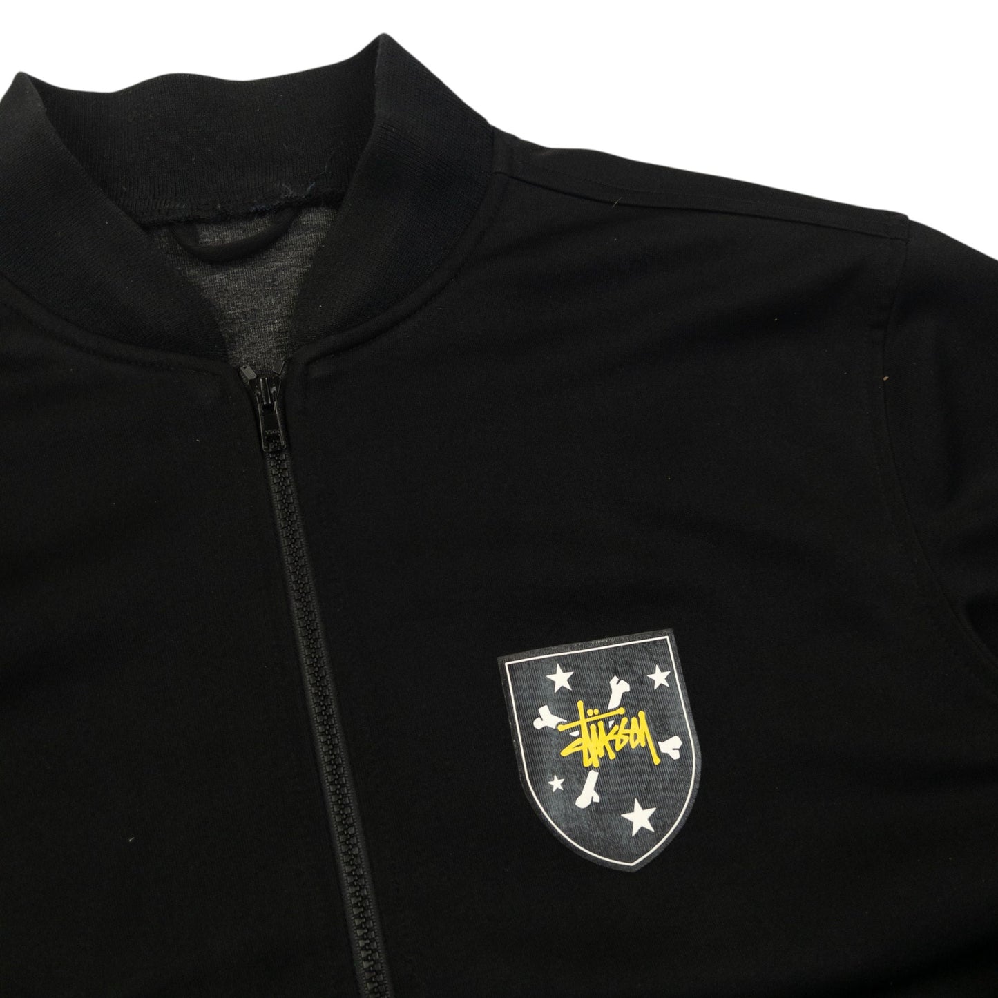 Vintage 2000s Stussy Zip Up Track Jacket Size XL | XL, Black