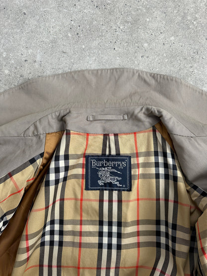 Burberry 1990s Pure Tasmania Wool High Neck Trench - L
