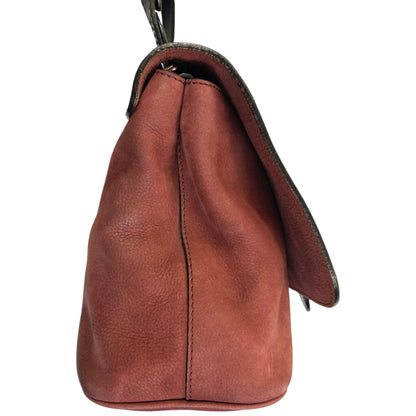 Vintage 2000s Burberry Leather Crossbody Bag | O/S, Red