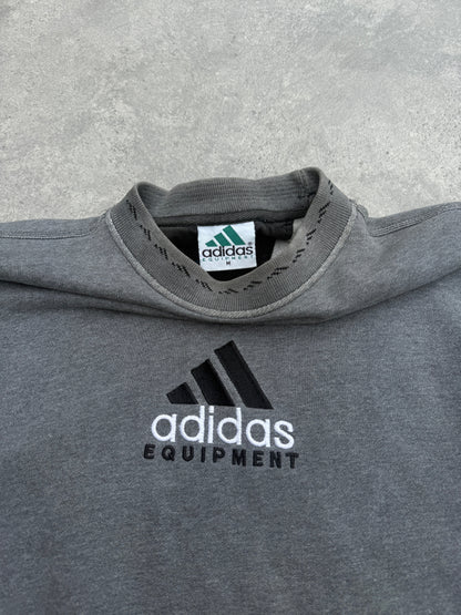 adidas equipment 1990s heavyweight embroidered sweatshirt (m) | Default Title, Grey