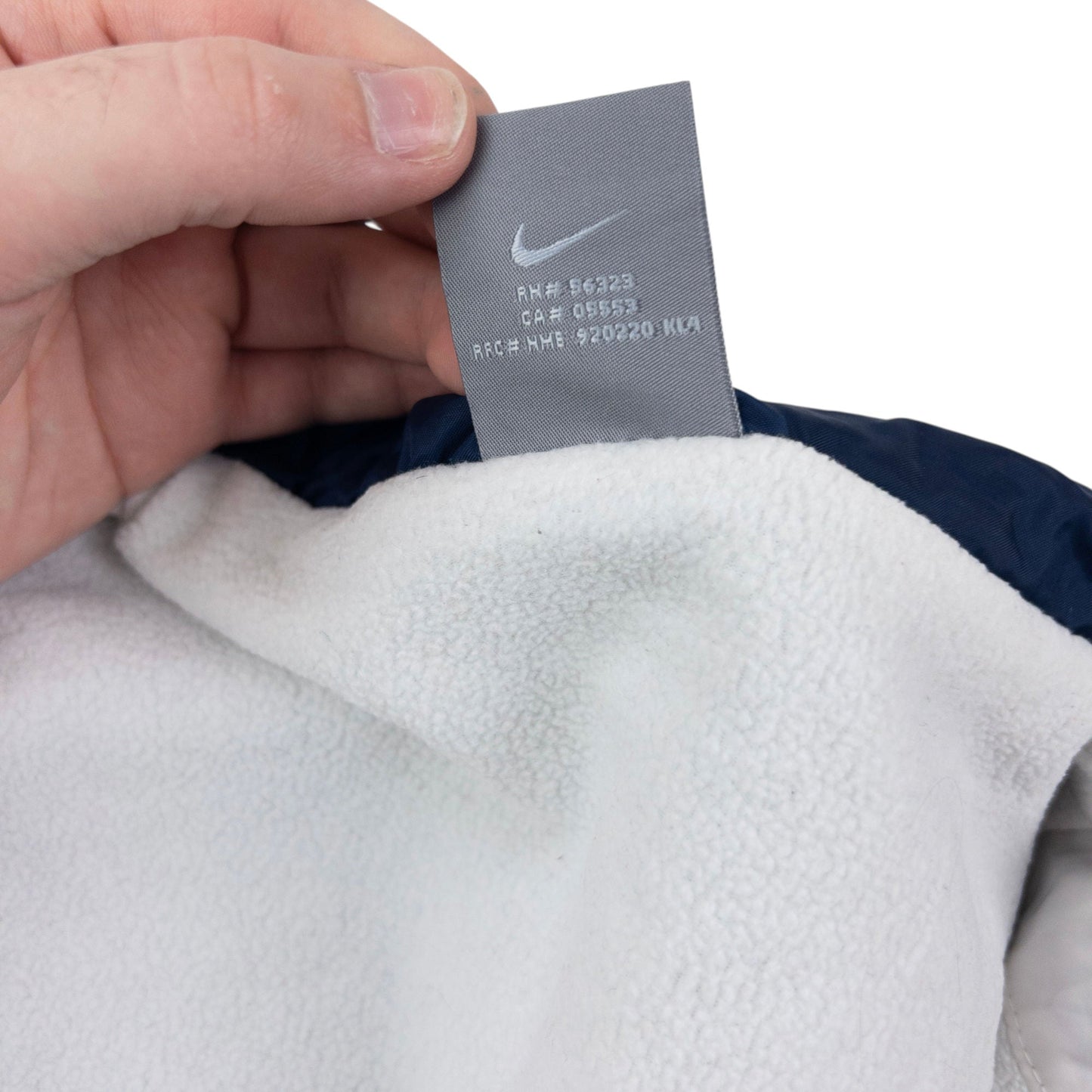 Vintage 2000s Nike Fleece Lined Zip Up Jacket Size L | Large, Navy