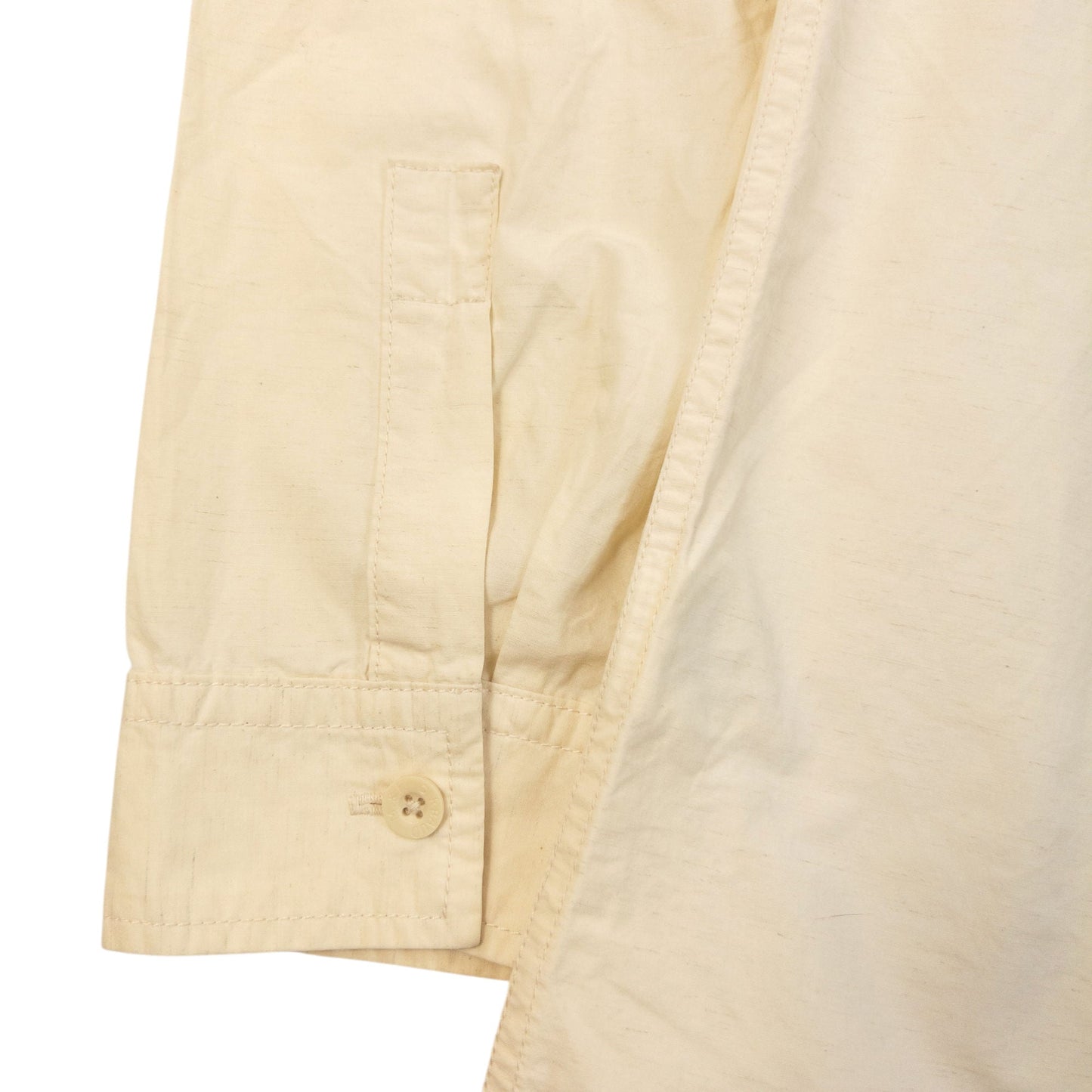 Vintage 2000s Marithe + Francois Girbaud Long Sleeve Button Up Shirt Size M | Medium, Cream
