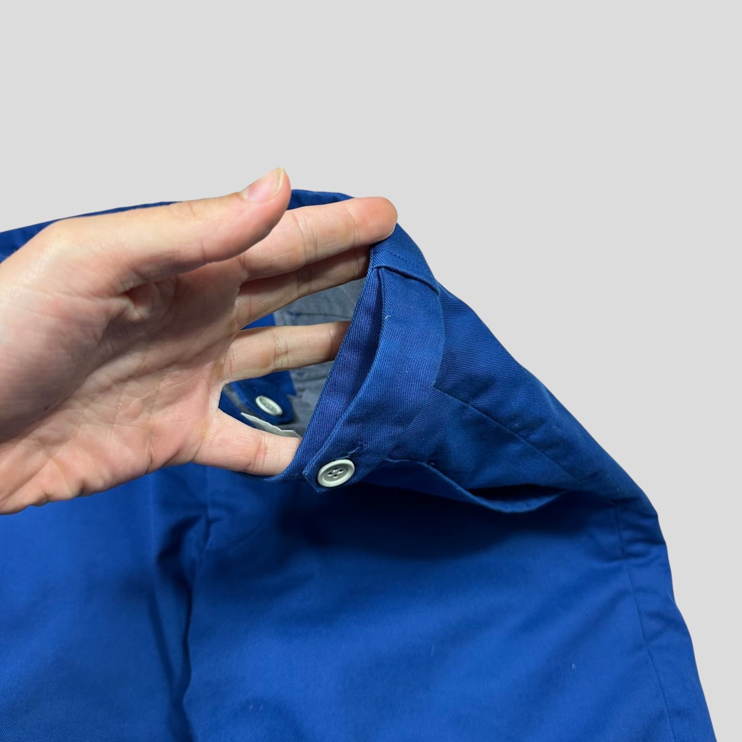 CDG SHIRT 90’s Blue Polycotton Adjustable Trousers - M