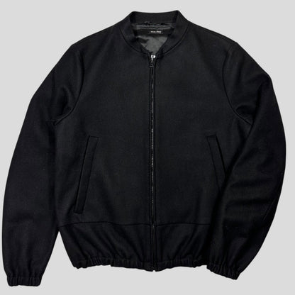 Miu Miu 2008 Wool & Nylon Boxy Bomber Jacket - IT48 (M/L) | Default Title, Multicoloured