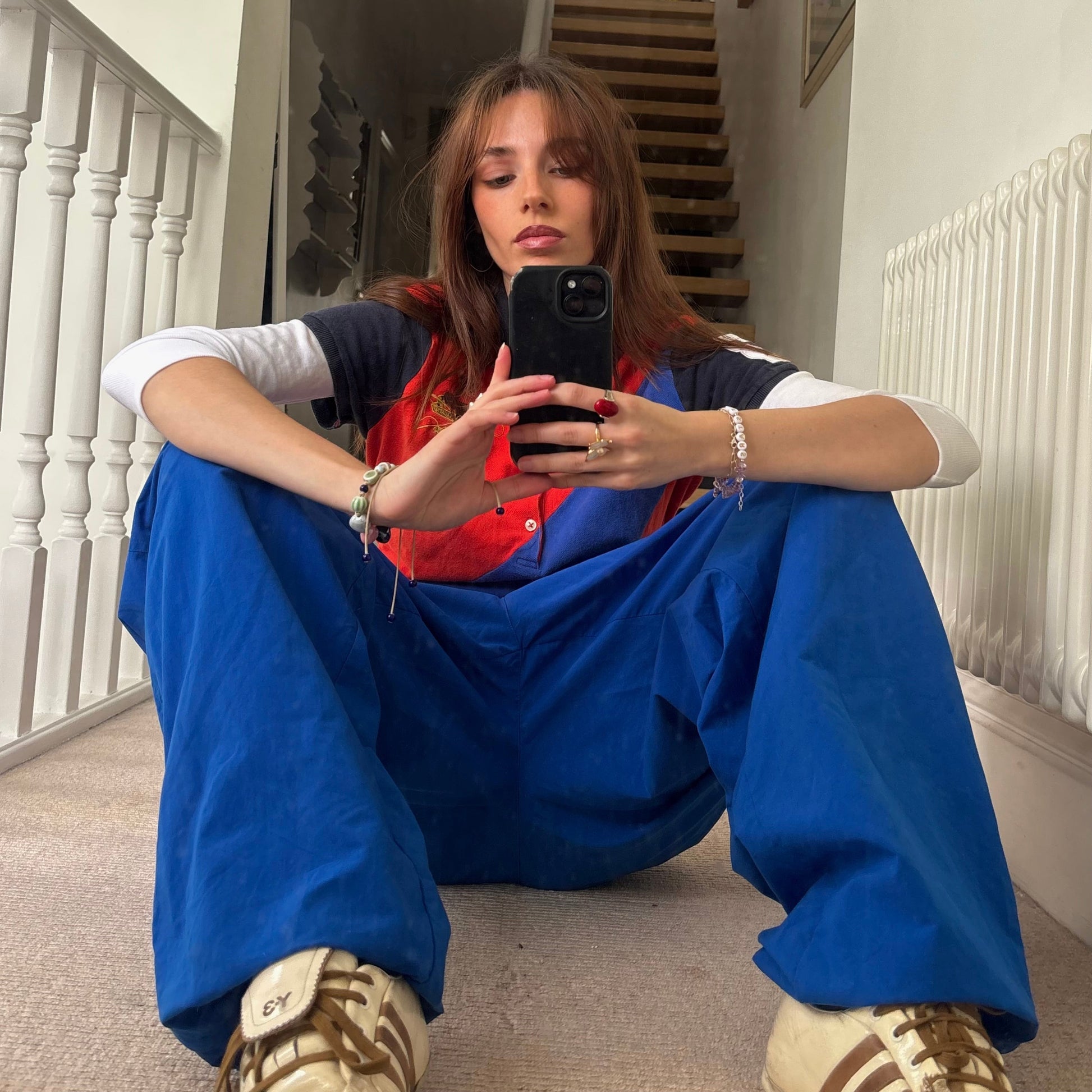 80s Adidas Track Bottoms | Blue, Blue