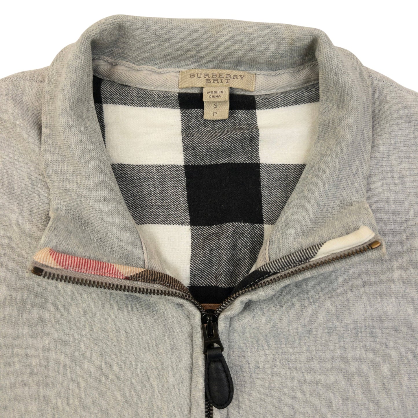 Vintage Burberry Brit Zip Up Sweatshirt Size S | Small, Grey