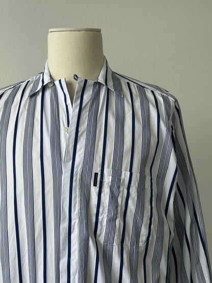 Aquascutum 2000s Cotton Striped Shirt - M