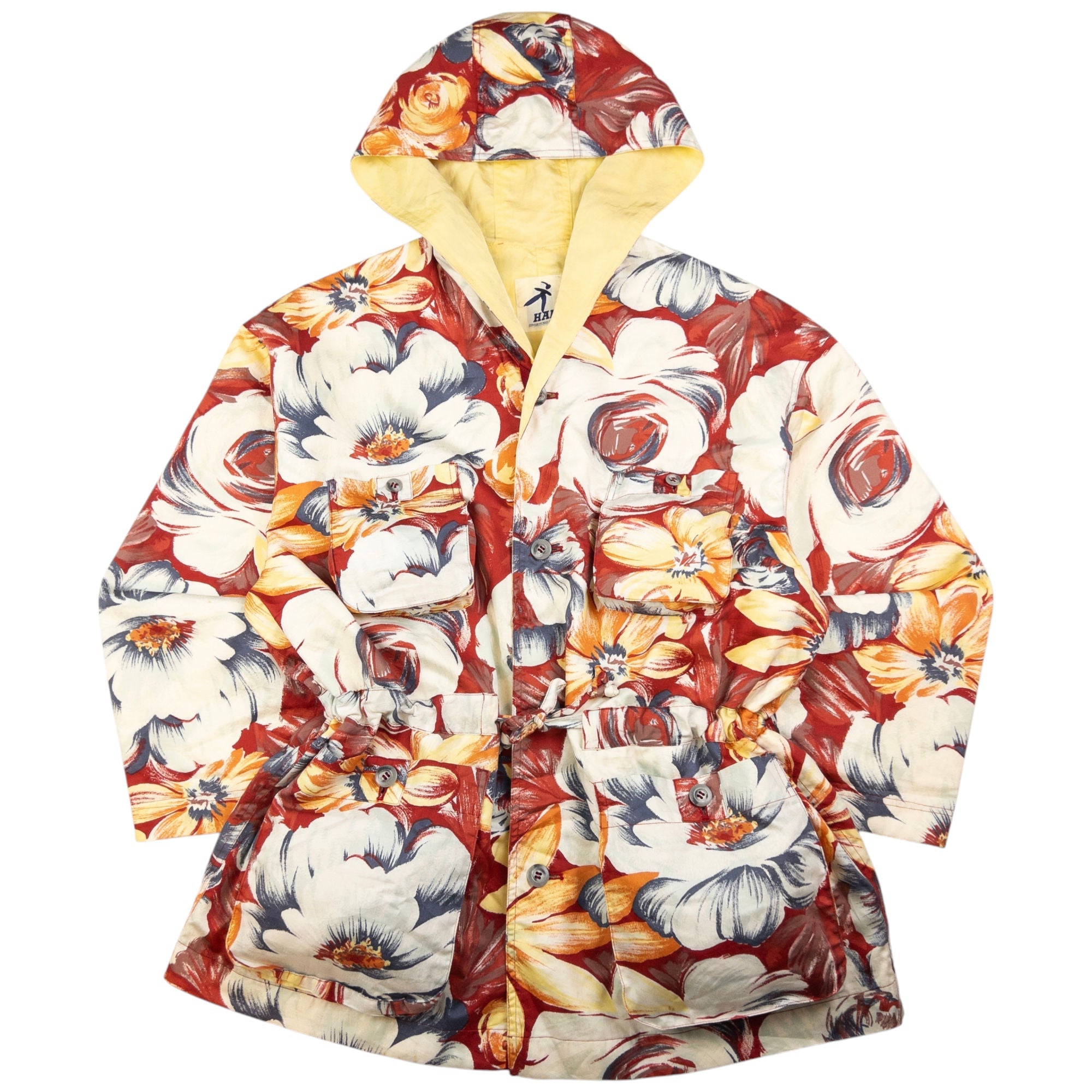 Vintage Hai Sporting Gear By Issey Miyake Floral Jacket Size XL