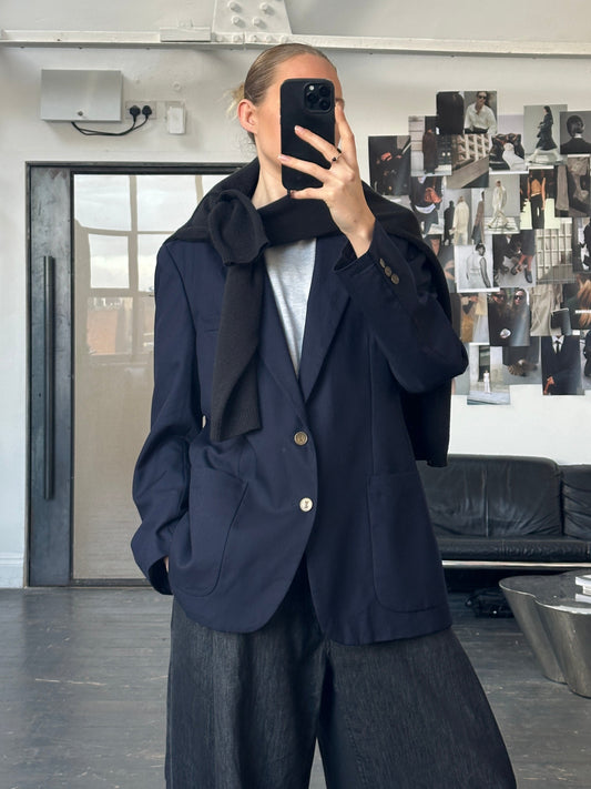 Yves Saint Laurent Menswear 1990s Pure Wool Bespoke Button Blazer - 42R/L