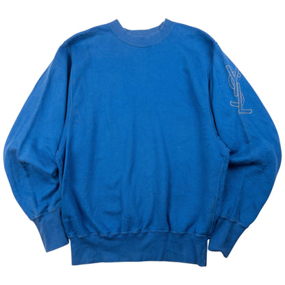 Vintage YSL Yves Saint Laurent Embroidered Sweatshirt Womens Size M