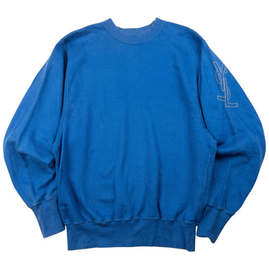 Vintage YSL Yves Saint Laurent Embroidered Sweatshirt Womens Size M