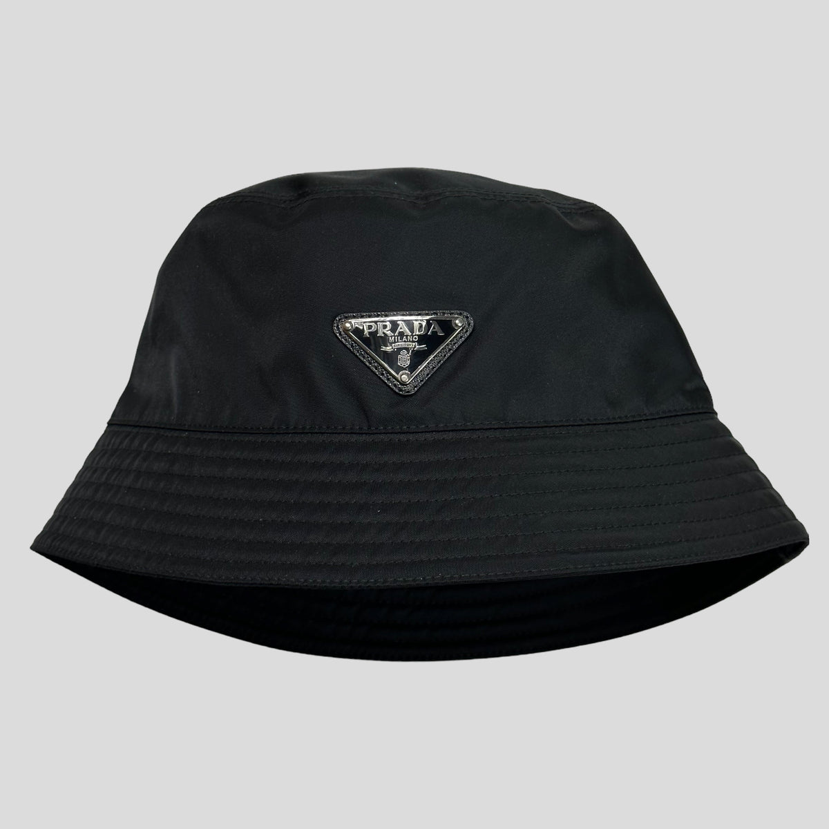 Prada Milano 2020 Re-Nylon Double Logo Bucket Hat - S/M | O/S, Red