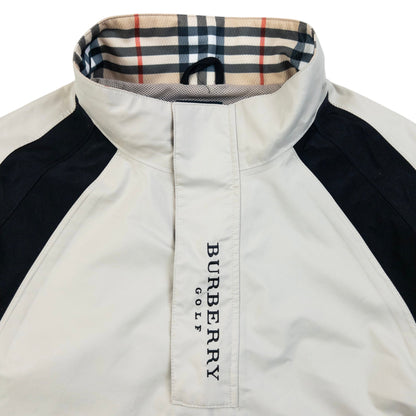 Vintage 2000s Burberry Golf Q Zip Waterproof Jacket Size L | Large, Multicoloured