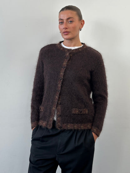 Italian Vintage 1990s Mohair Cardigan - S/M