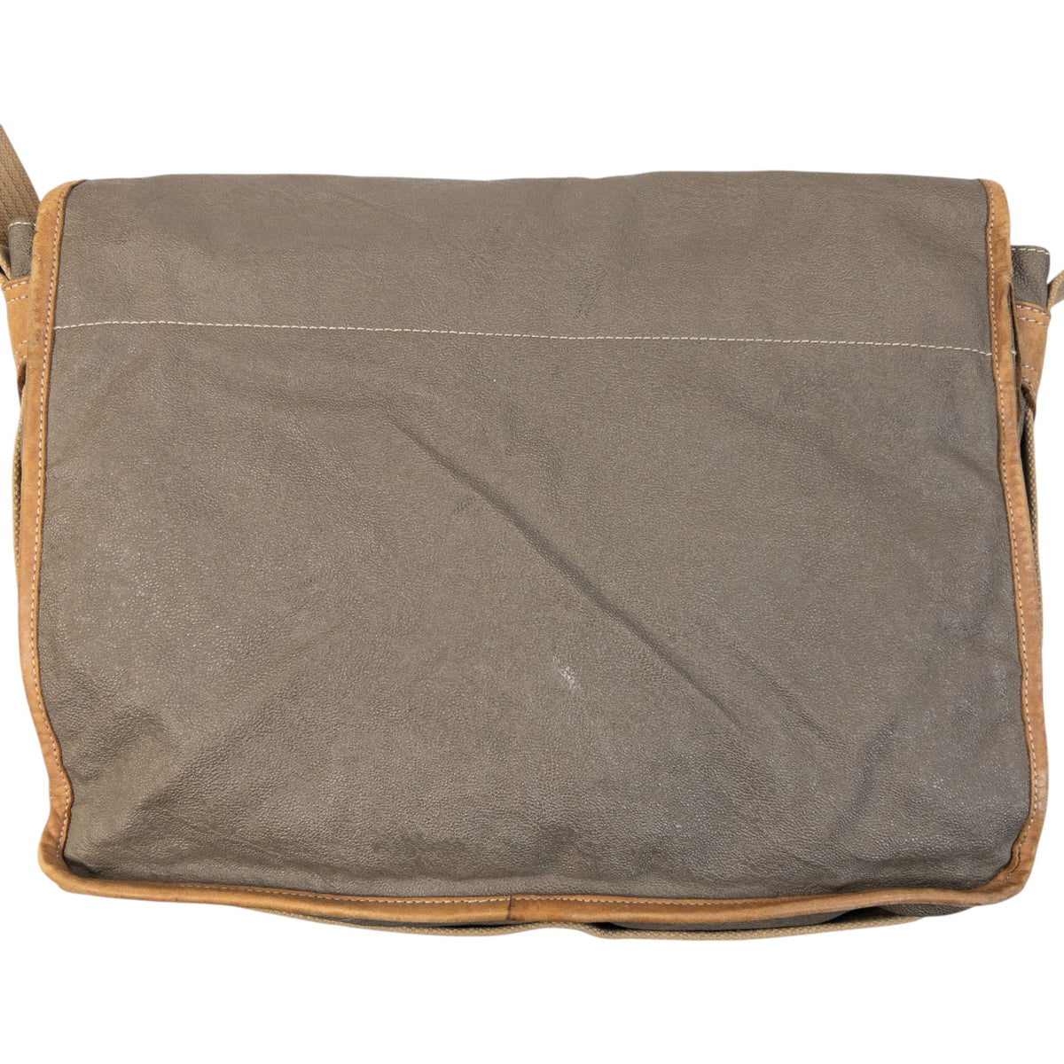 Vintage 80s CP Company Leather Messenger Crossbody Bag | O/S, Beige, Black, Tan