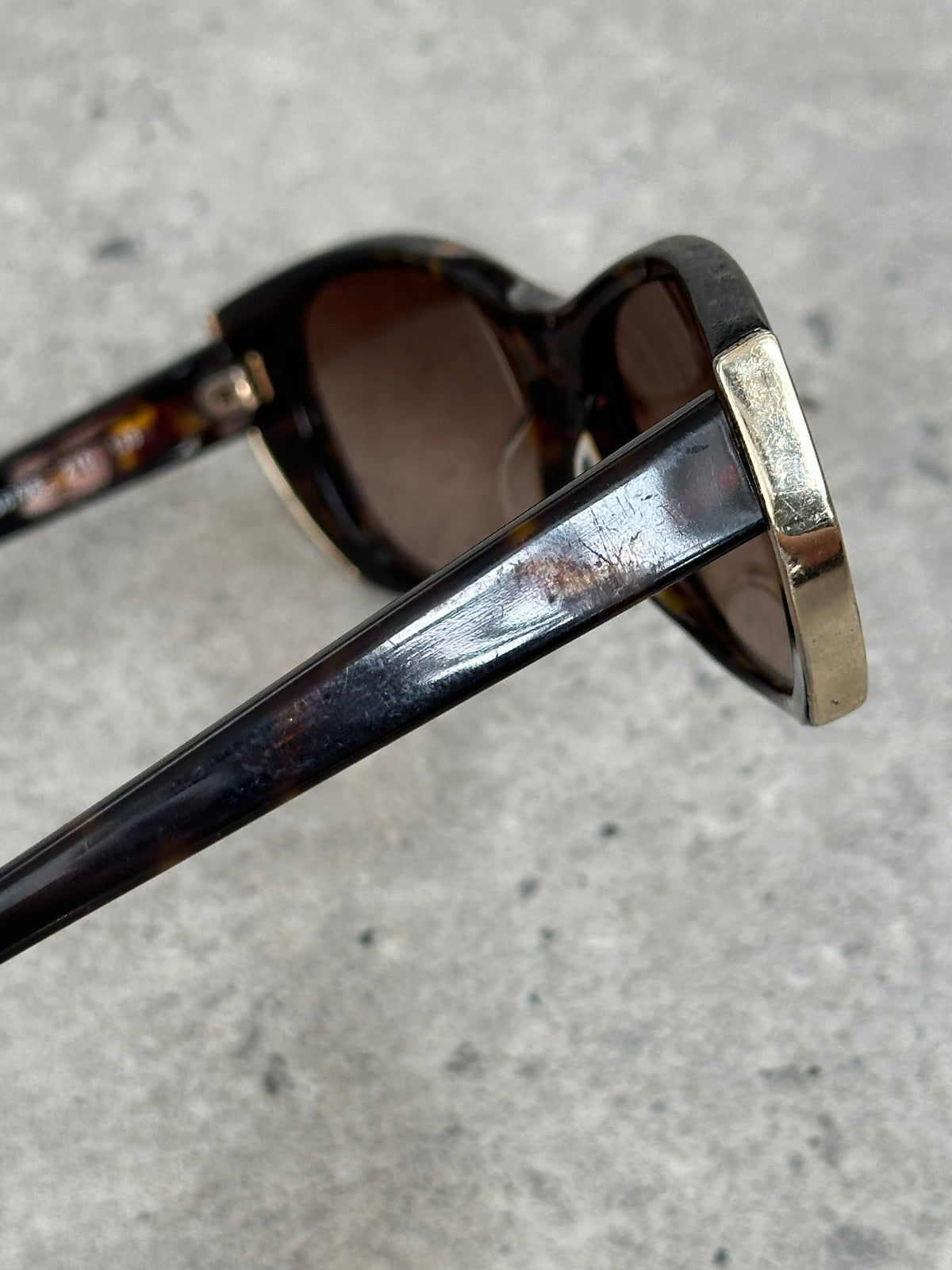 Jil Sander 2000s Tortoiseshell Rectangular Logo Sunglasses