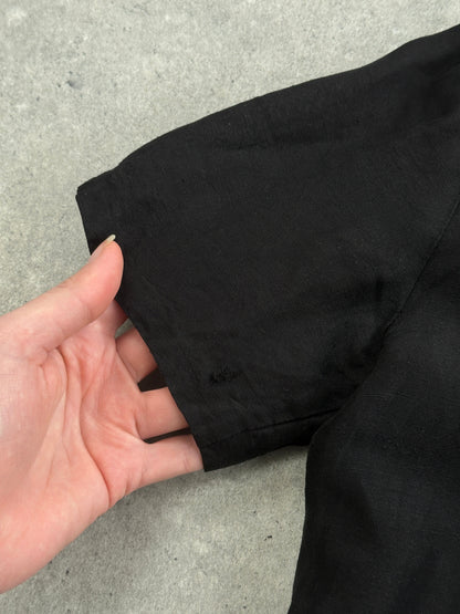 Pierre Balmain 90s Linen Short Sleeve Fitted Blazer - M