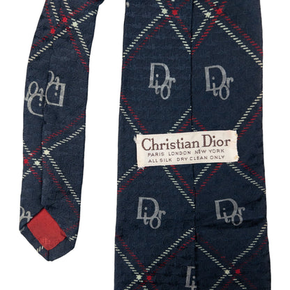 Vintage Dior Monogram Silk Tie