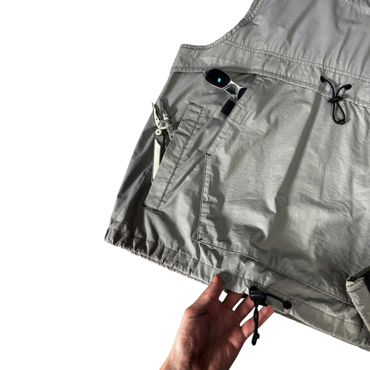 Next 00's Technical Vest Jacket M | Medium, Silver