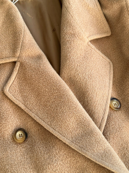 Max Mara Wool Camel Hair Double Breasted Coat - M/L