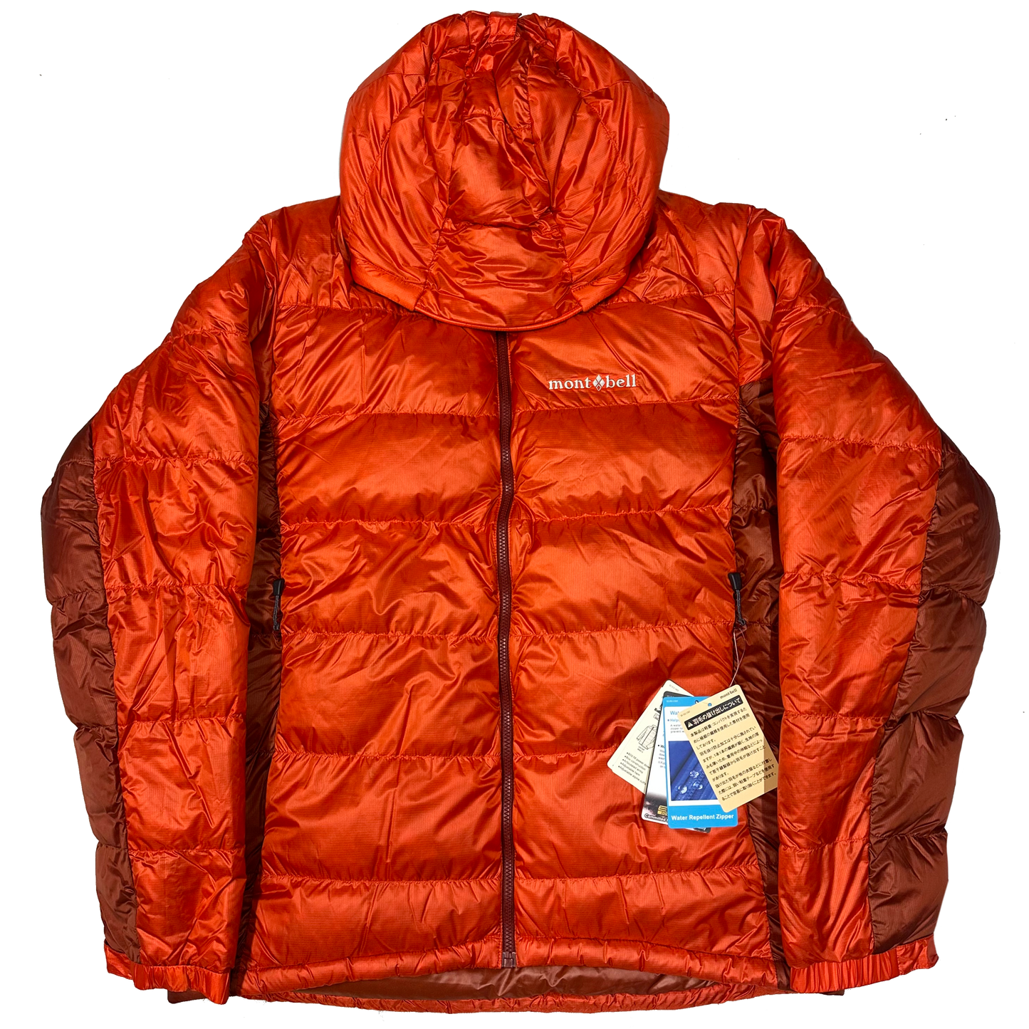 Montbell Puffer Jacket In Orange & Red ( M )