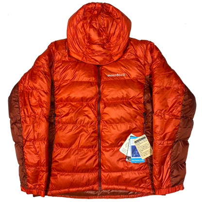 Montbell Puffer Jacket In Orange & Red ( M )