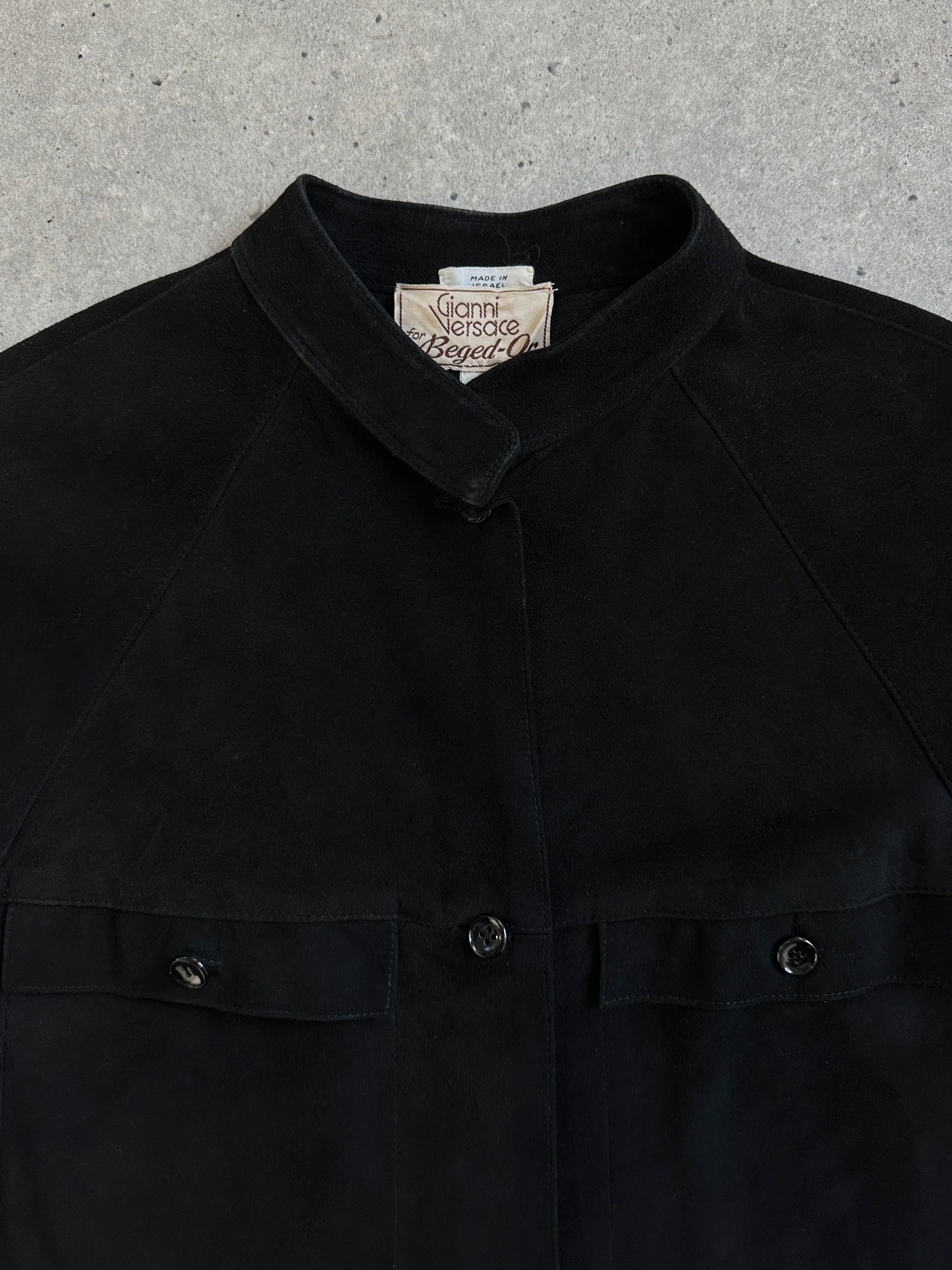 Gianni Versace x Beged-Or 1970s Suede Shirt - S