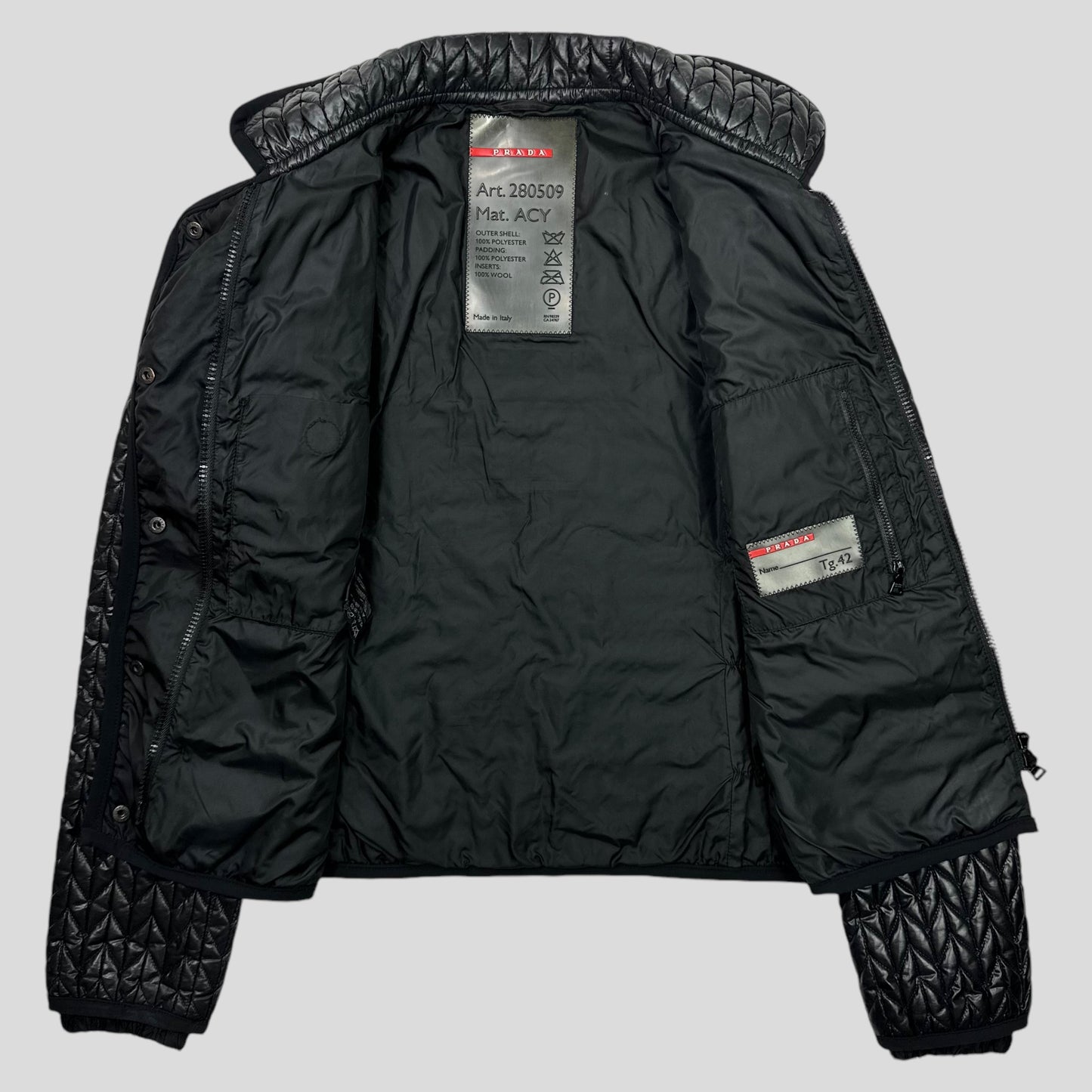 Prada Sport 00’s Quilted Technical Ski Puffer - IT42