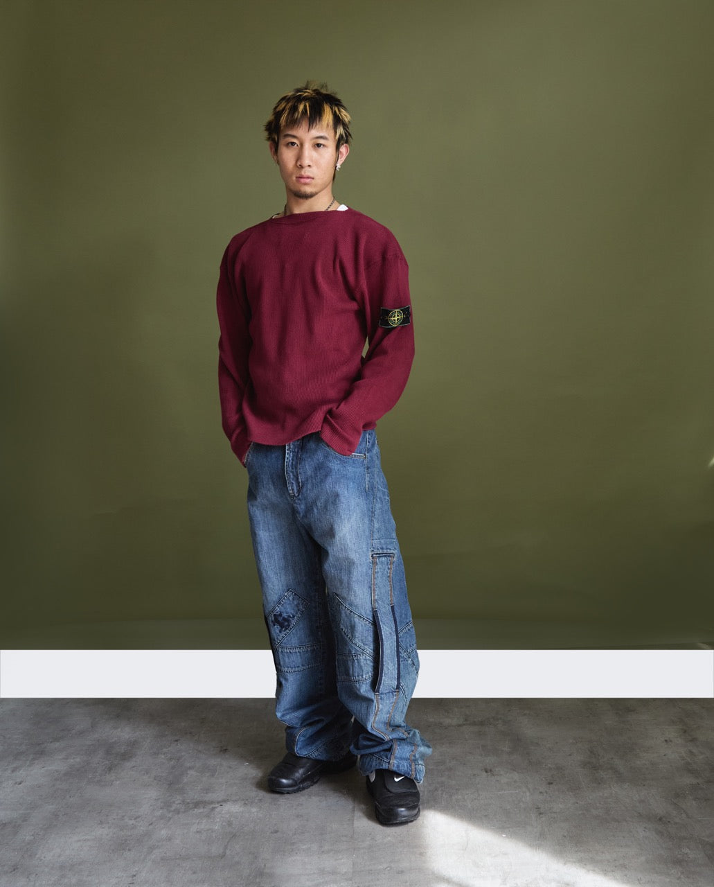 1980s Stone Island Ribbed Boatneck Sweater