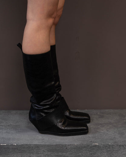RICK OWENS BOOTS (EU 37, FITS LIKE 38) | DEFAULT TITLE, Black
