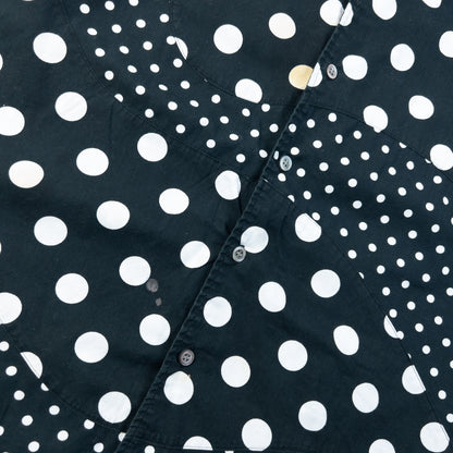 Vintage 2000s Frapbois By Issey Miyake Polka Dot Button Up Shirt Size S | Small, Black