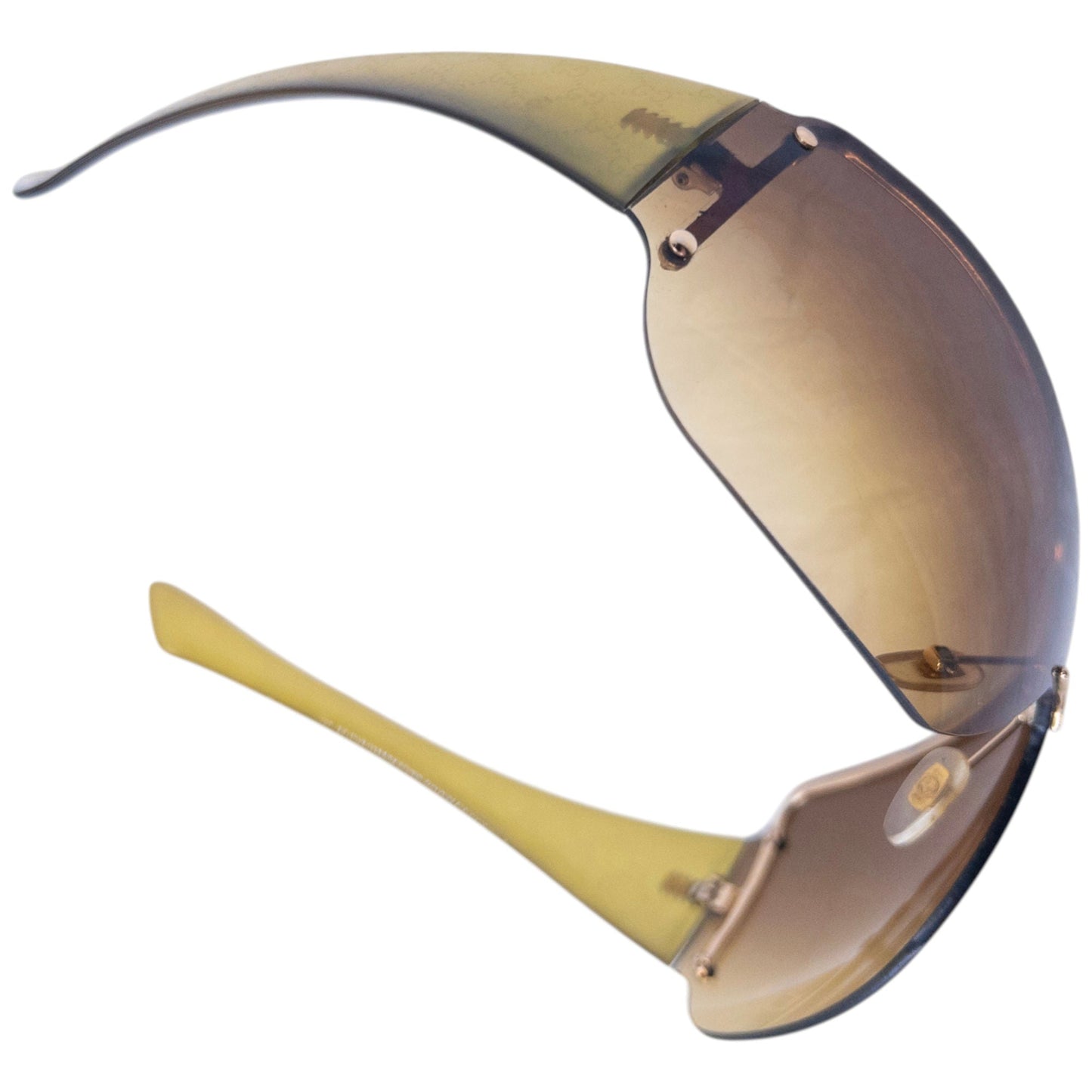 Vintage 2000s Gucci Monogram Sunglasses | O/S, Brown