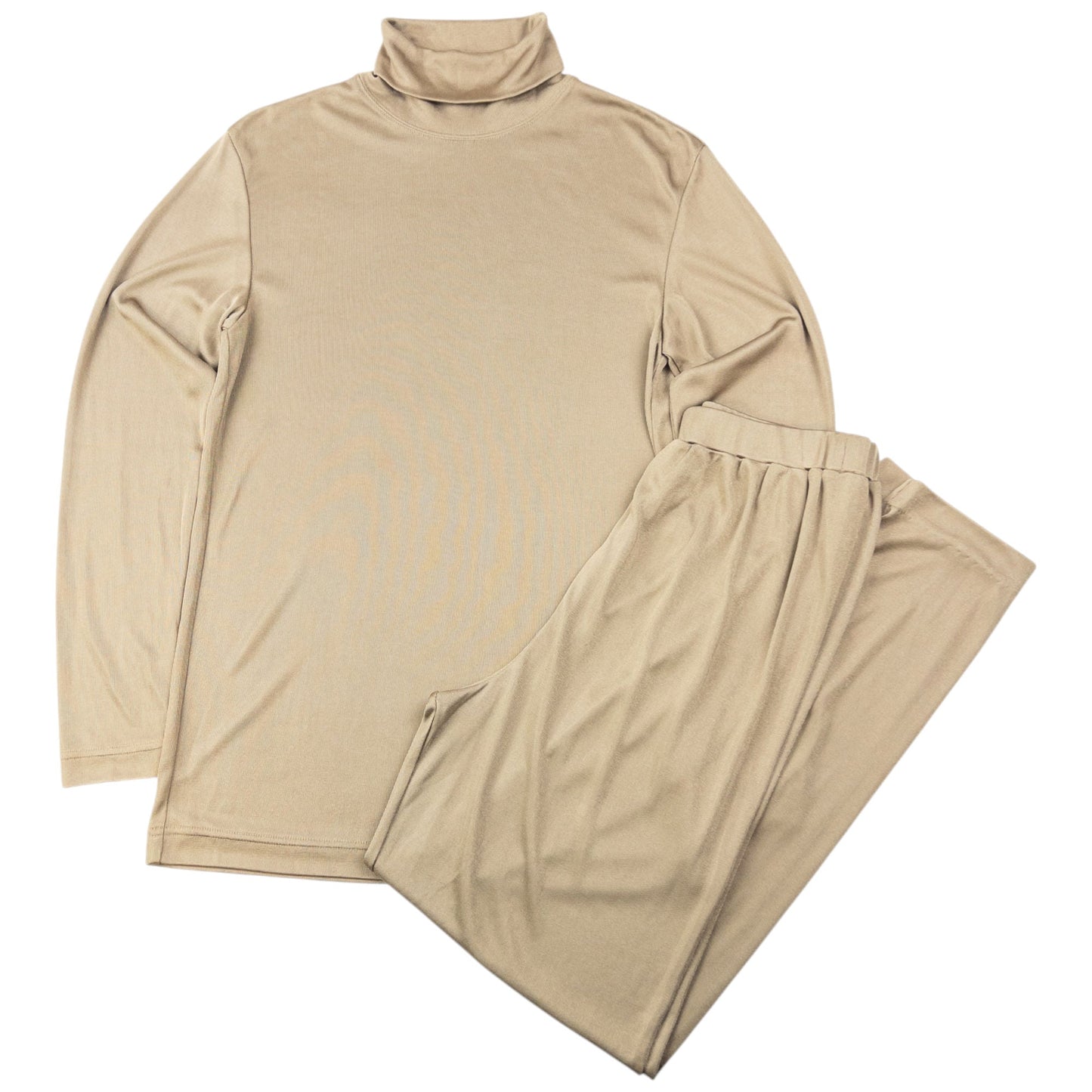 Vintage 90s Issey Miyake Lightweight Turtleneck Top & Trousers Set Womens Size M | Medium, Multicoloured