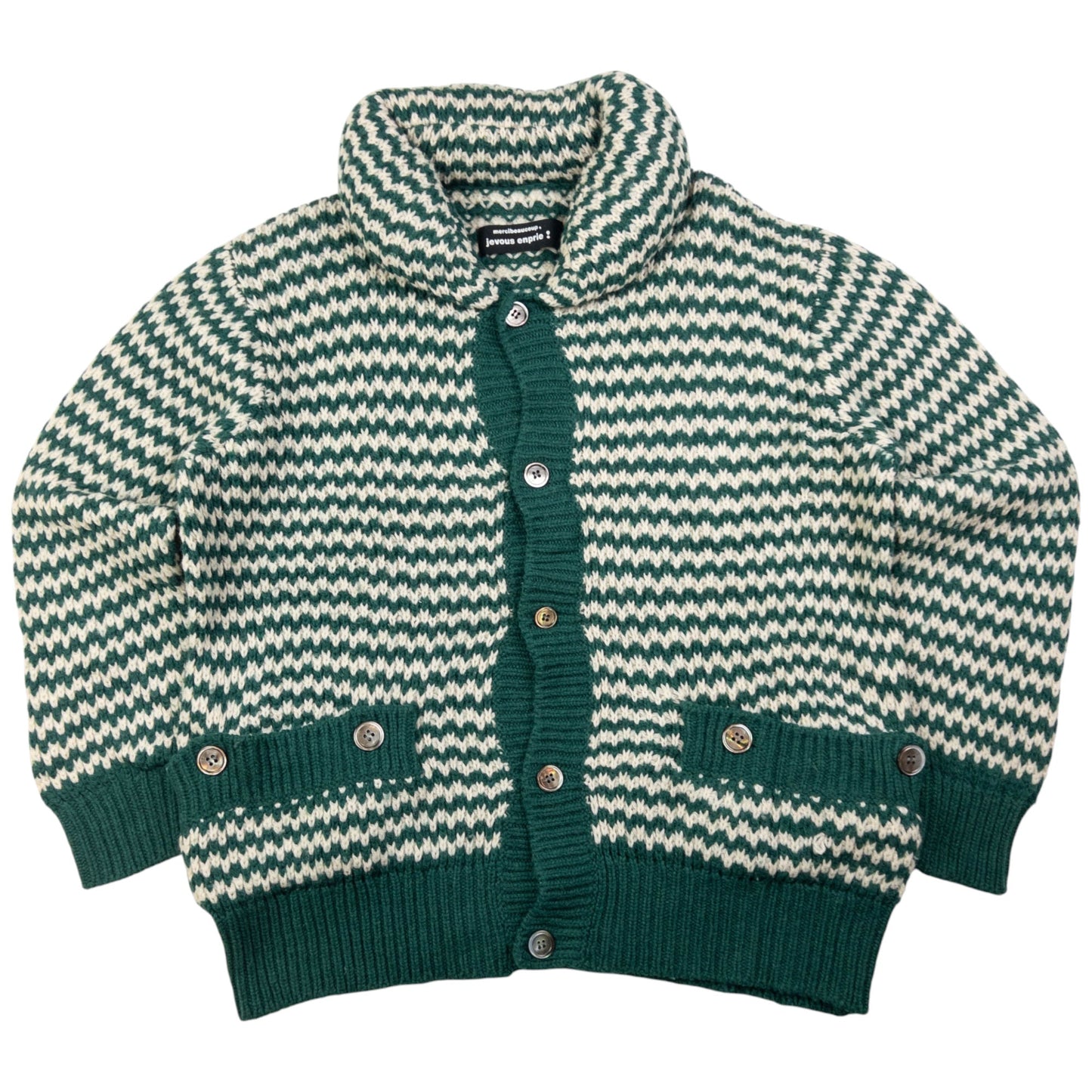 Vintage Mercibeaucoup By Issey Miyake Padded Knit Cardigan Size S