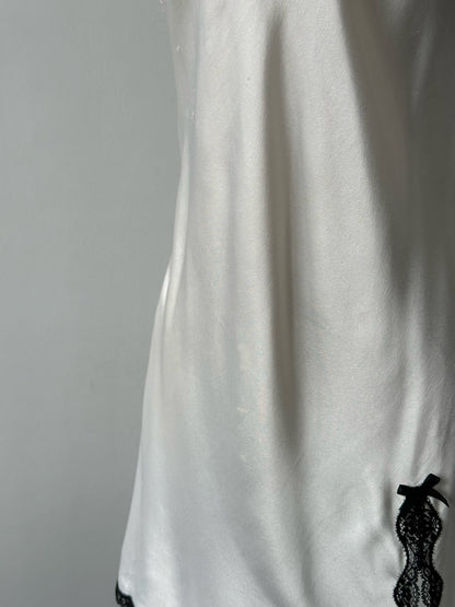 Victoria's Secret 2000s Satin Lace Mini Slip Dress - XS/S