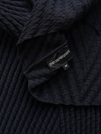 Emporio Armani 2000s Textured Pure Cotton Knit Jumper - L/XL