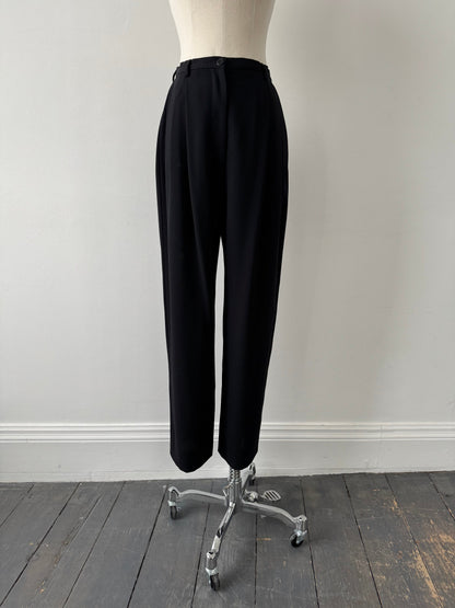 Giorgio Armani 1990s Wool Straight Leg Tailored Trousers - W24