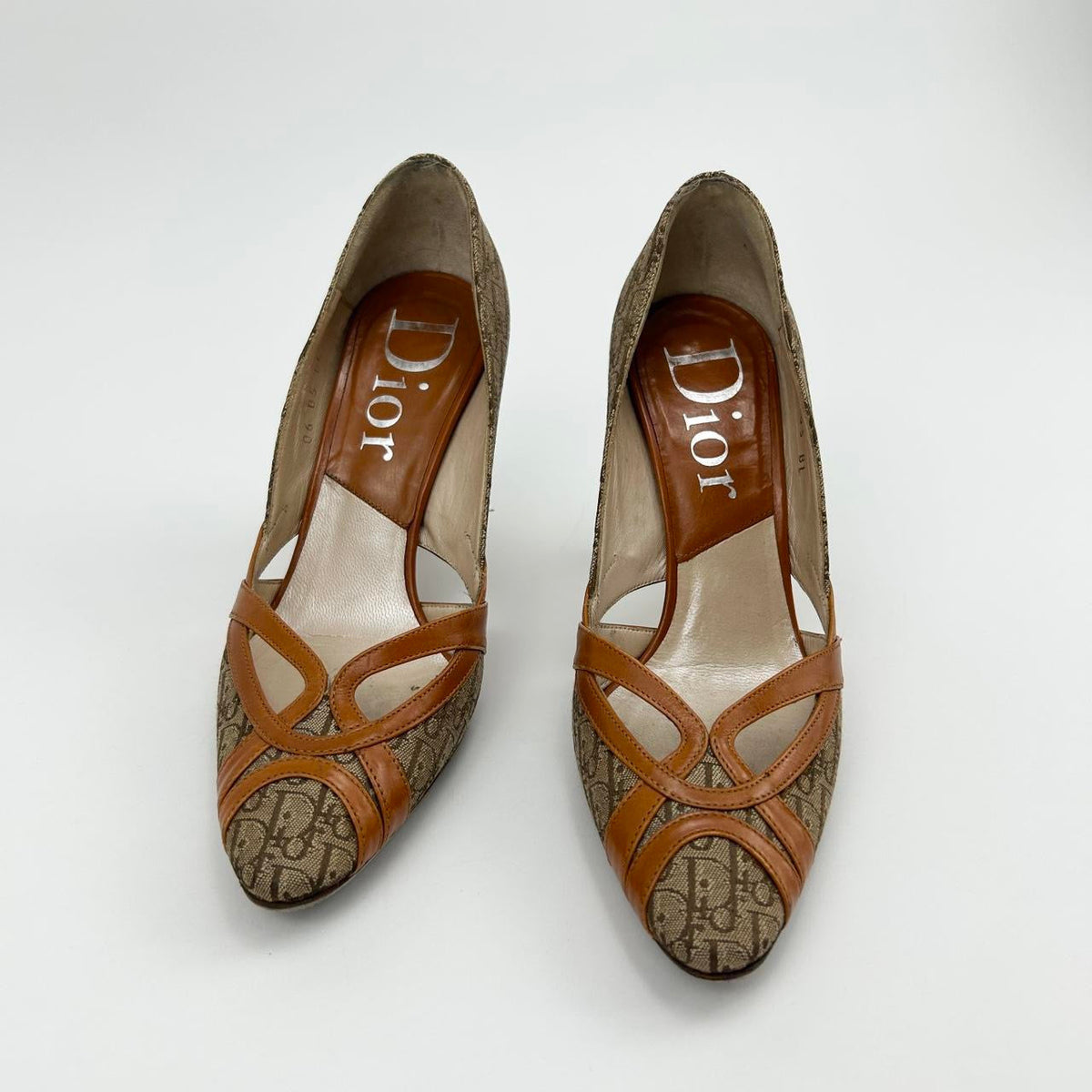 Vintage Christian Dior Trotter Heels | UK 3, Brown