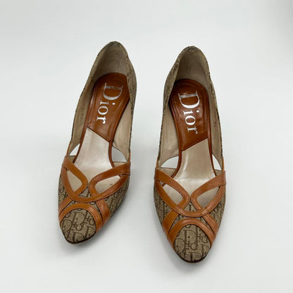Vintage Christian Dior Trotter Heels | UK 3, Brown