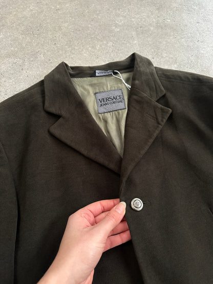 Versace Jeans Couture Pure Cotton Bespoke Medusa Button Blazer - 40R/L