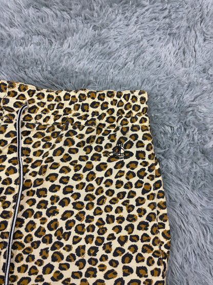 Vivienne Westwood 00’s Anglomania Leopard Print Baggy Shorts - M | O/S, Red