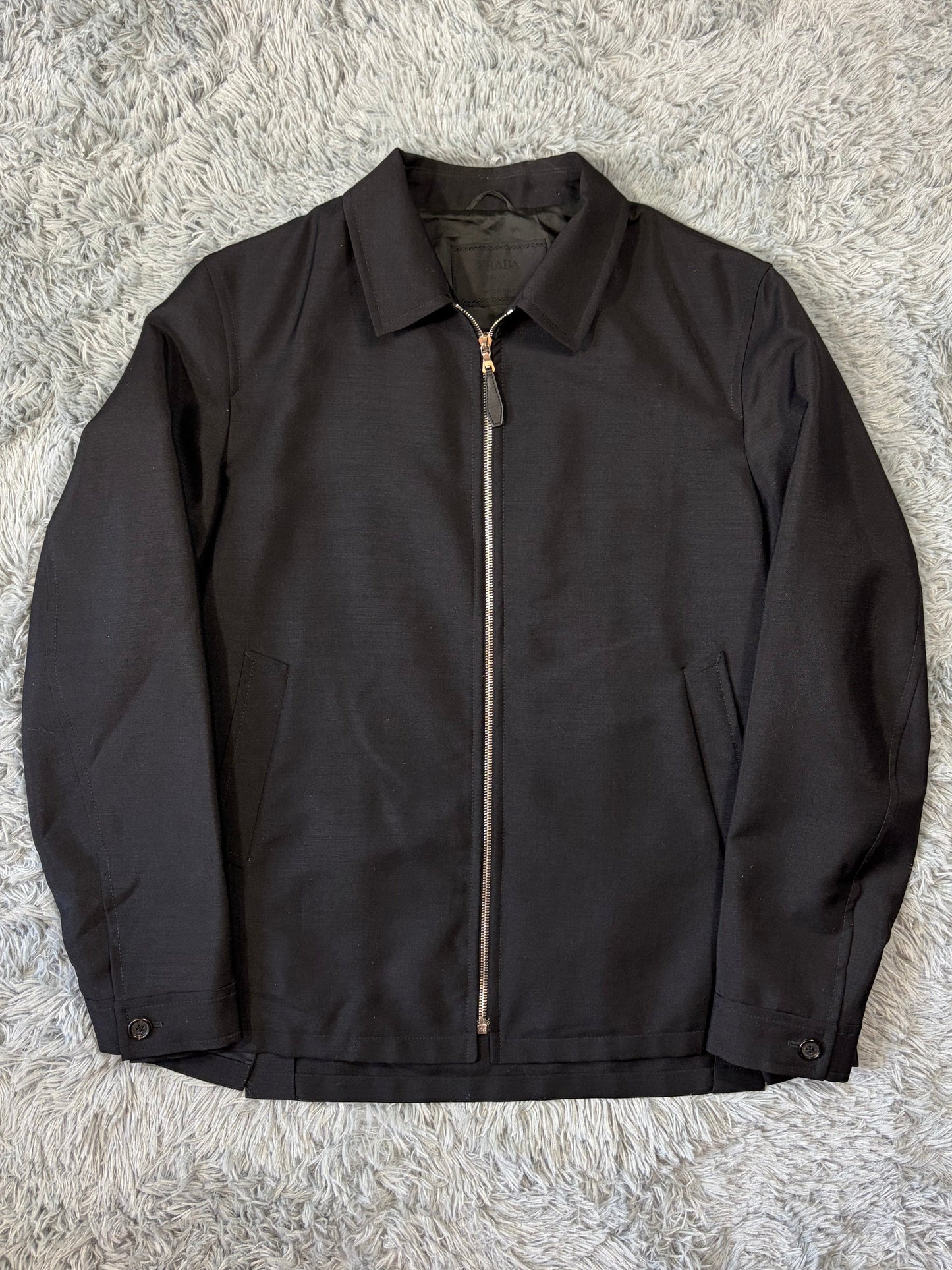 Prada Milano FW00 Mohair Blouson Jacket - M/L | O/S, Black