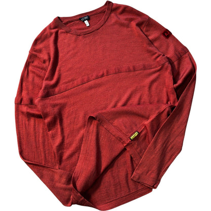 Armani Jeans 00’s Lightweight Lana Wool Jumper M | Medium, Red