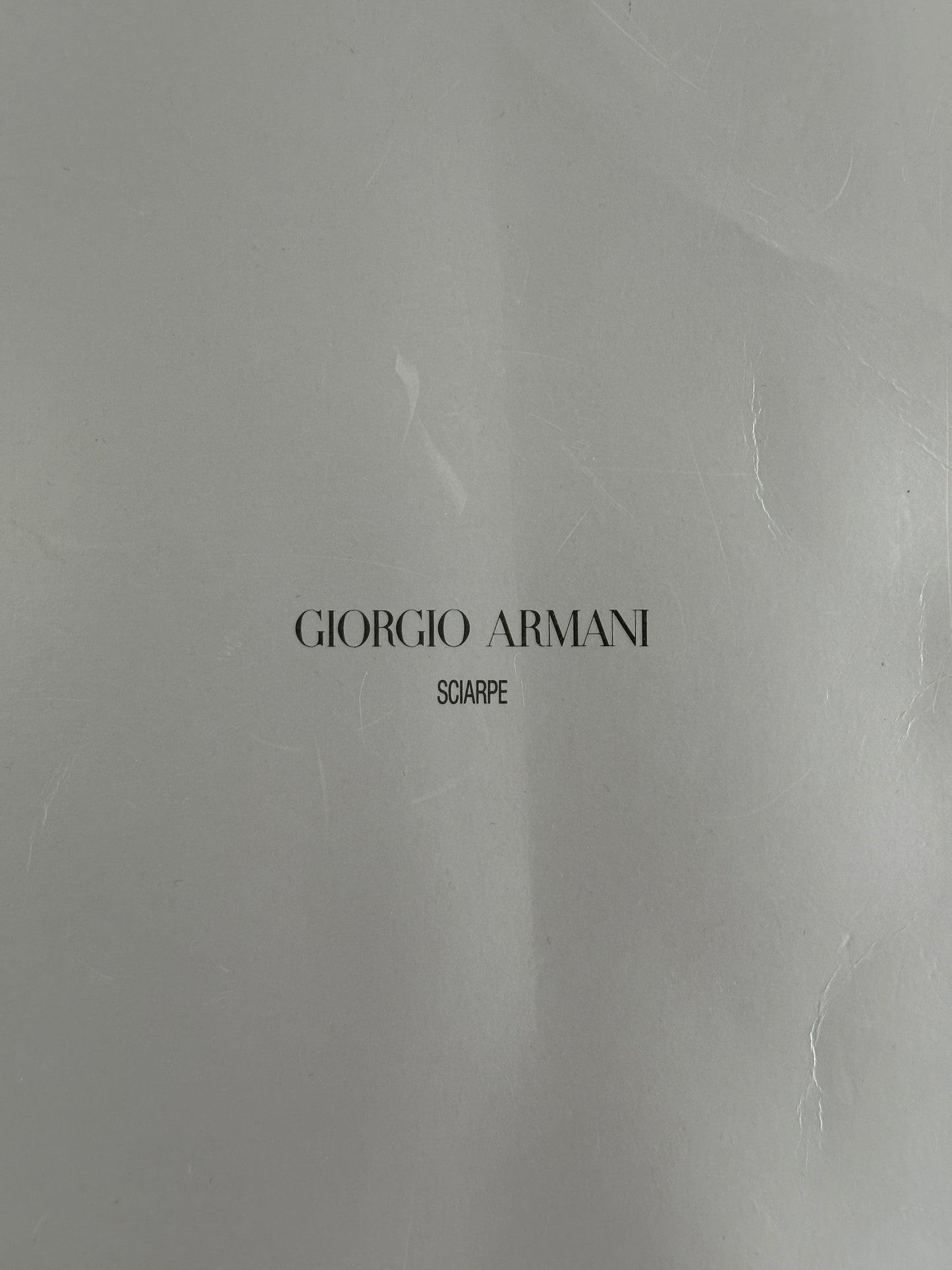 Giorgio Armani Pure Wool Logo Scarf