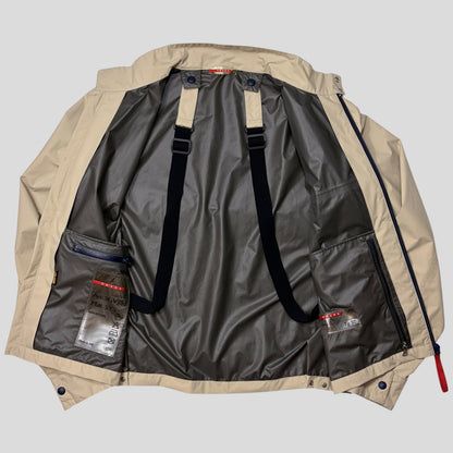 Prada Sport AW00 Goretex Backpack Strap Packable Bag Jacket - M/L | O/S, Red