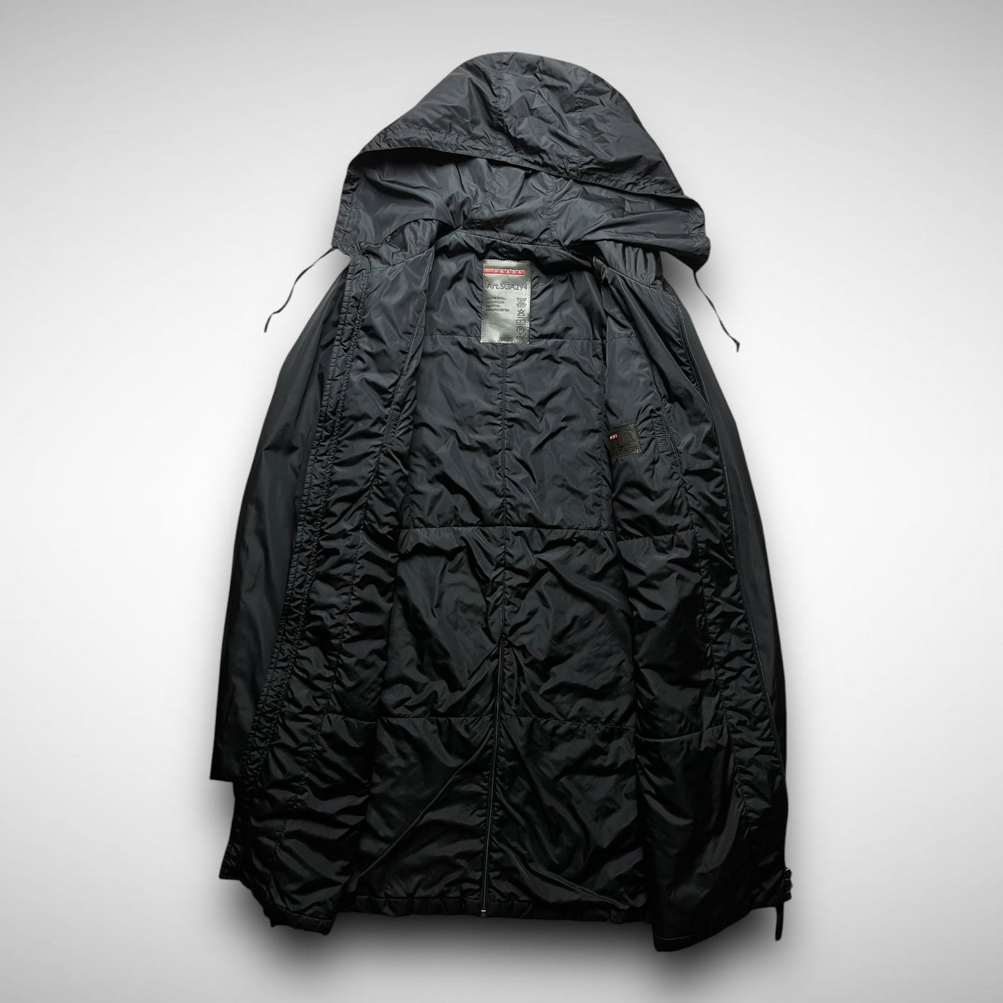 Prada Padded Nylon Overcoat (2000s)