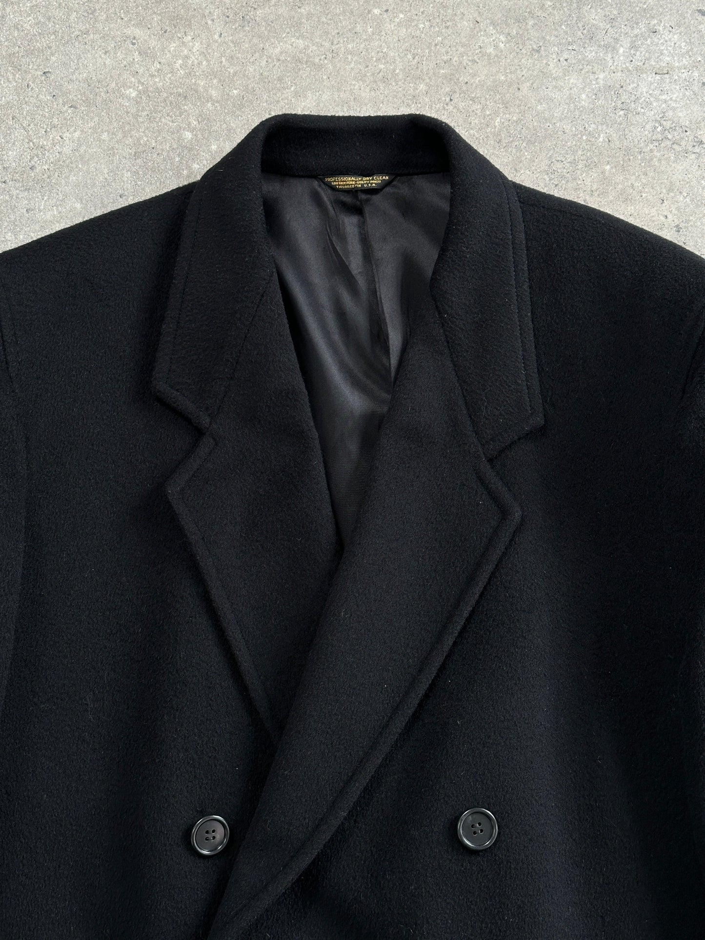 Pierre Cardin 1990s Pure Wool Double Breasted Coat - XXL