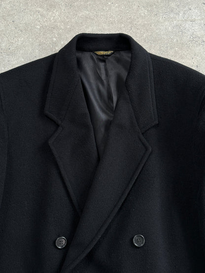 Pierre Cardin 1990s Pure Wool Double Breasted Coat - XXL