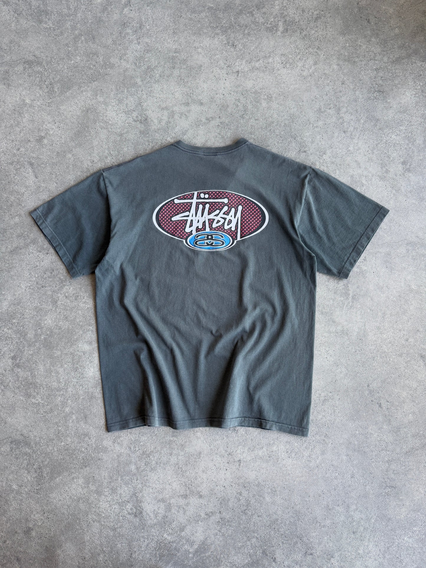 stussy 1990s heavyweight graphic t-shirt (xl)