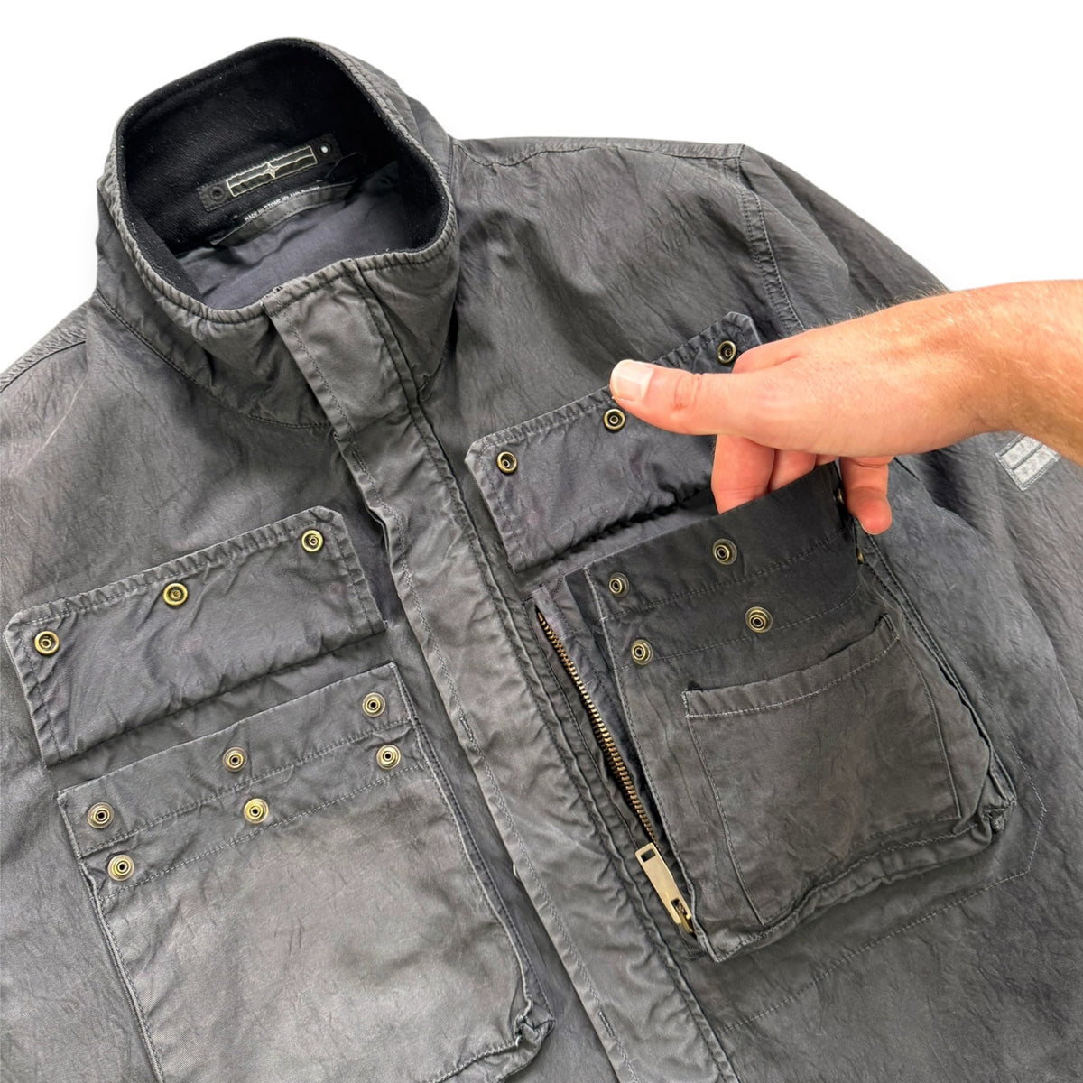 FW2007 Stone Island Denims Cargo Pocket Jacket (L) | Large, Navy